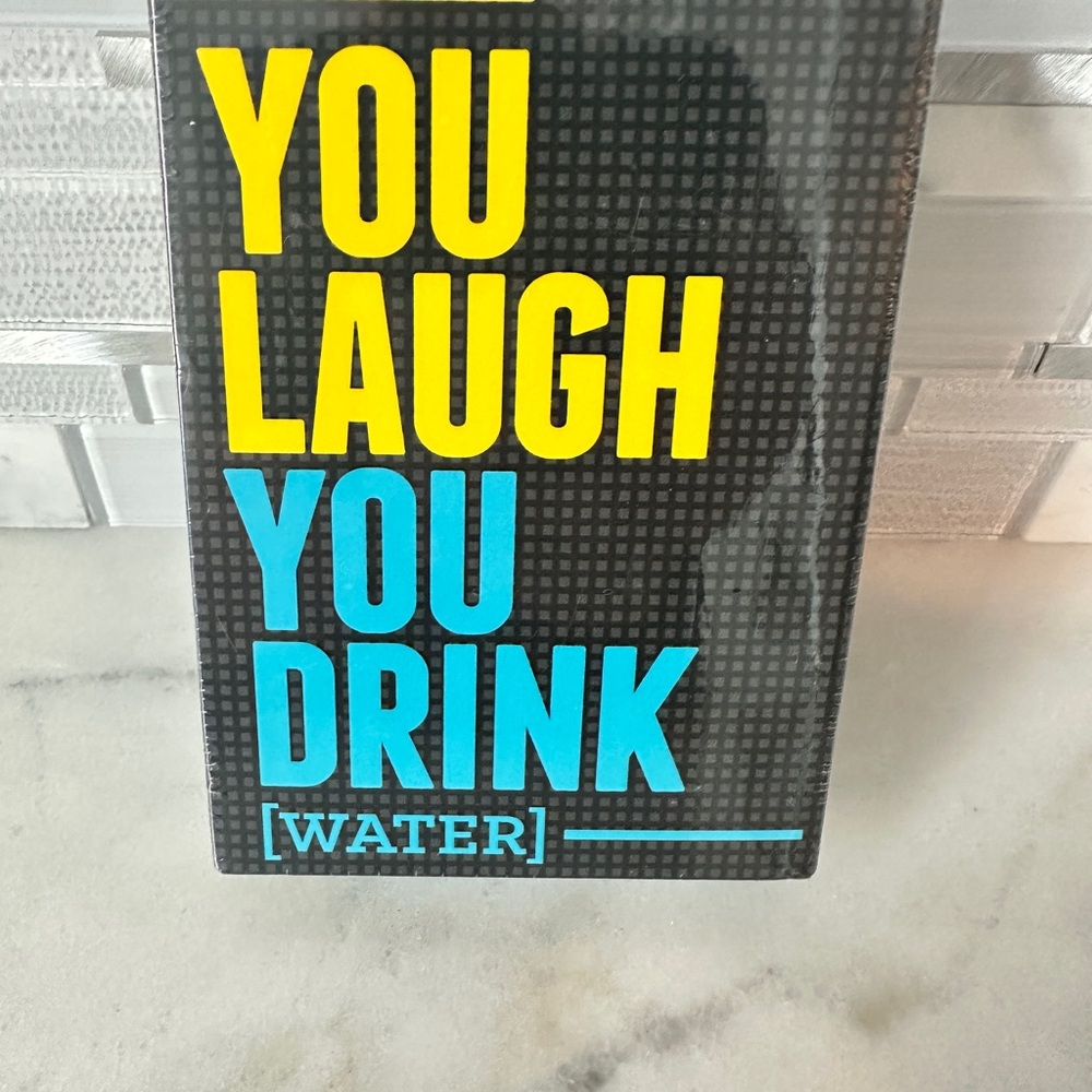 NWT You Laugh You Drink (Water) Card Game – DSS Games - Sealed